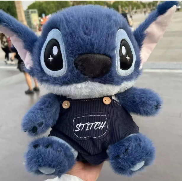 Peluche Stitch abrazando pato, muñeco de felpa 28–80 cm, 6 diseños, con caja de regalo transparente y LED
