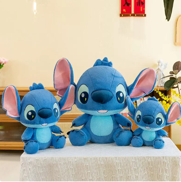 Peluche Stitch Estilo Cartoon, Peluche de Stitch Suave para Dormir y Regalo de Cumpleaños