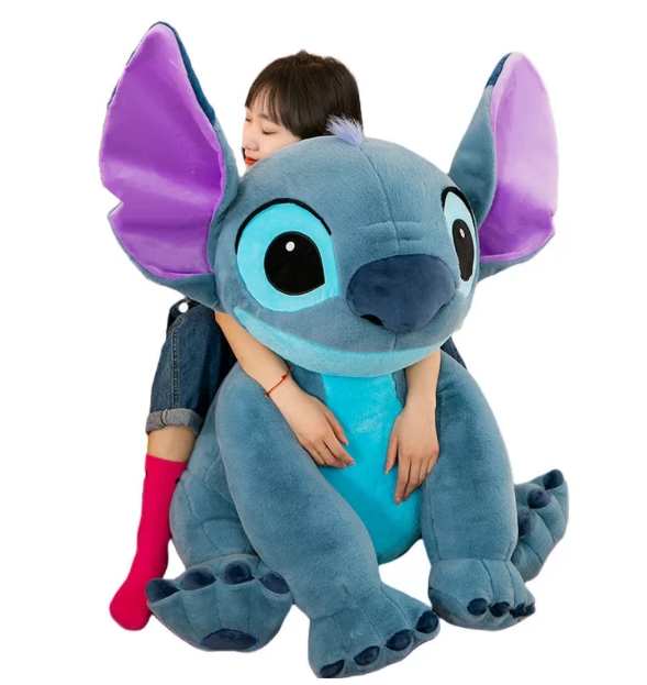 Peluche Stitch Cojín de Compañía, Peluche de Stitch Orejas Grandes para Dormir y Regalo de Cumpleaños