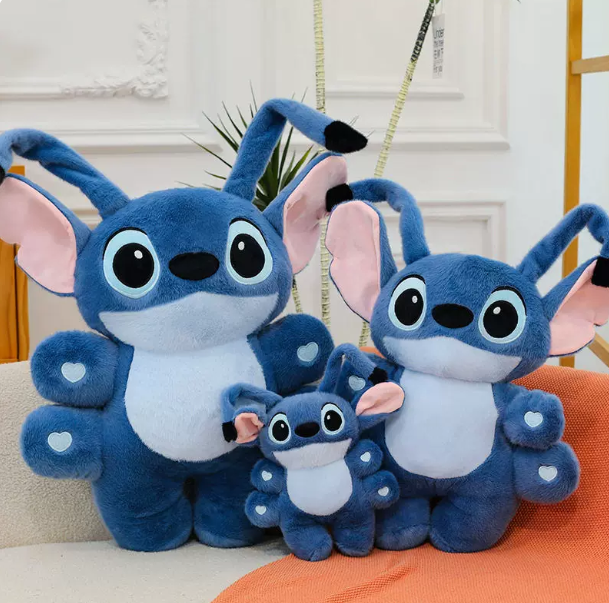 Peluche Stitch Seis Brazos, Peluche de Stitch Azul para Cojín, Respaldo y Regalo de Cumpleaños