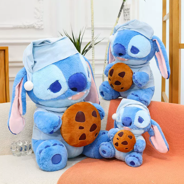 Peluche Stitch Galleta, Cojín de Stitch para Máquinas de Garra y Niños