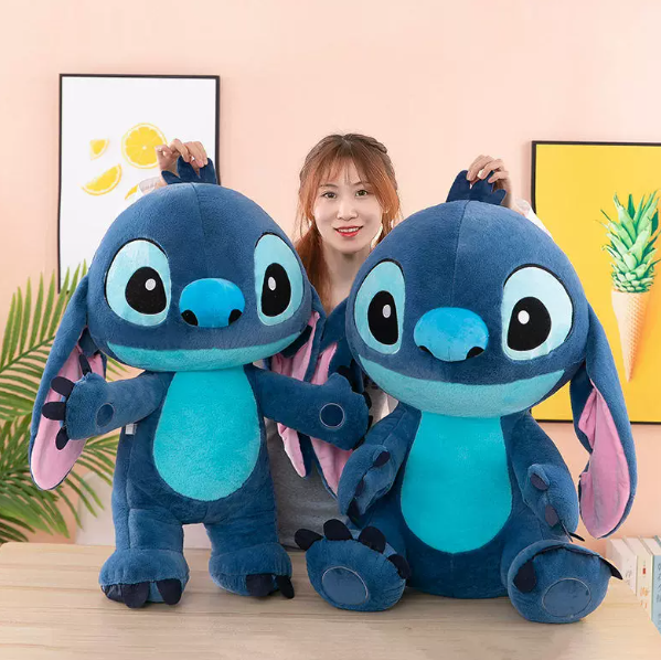 Peluche Stitch de Pie y Sentado, Peluche de Stitch para Cojín, Máquina de Garra y Regalo Infantil